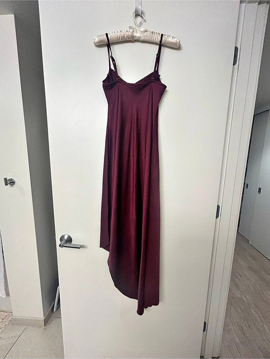 bebe Dresses & Skirts - bebe Satin Cowl Neck Midi Slip Dress Purple XS